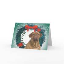 Dogue De BordeauxChristmas Gift Cards by friskybiz Dogue De BordeauxChristmas Gift Cards