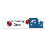 dogwood blossom heart spot ladybugs bumper sticker