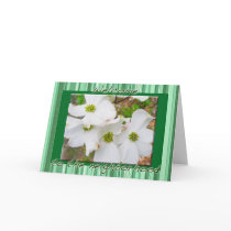 Dogwood Blossoms Welcome to Neighborhood Card by CarolsCamera Dogwood Blossoms Welcome to Neighborhood Card