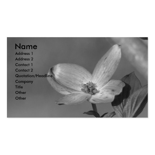 Dogwood Business Card Templates (front side)