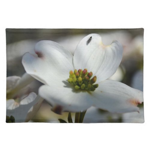 Dogwood Flower with visitor Placemat placemat