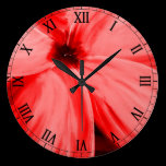 Dogwood red wall clocks