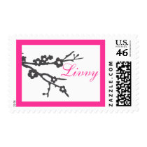 dogwood thick border postage by smallfrypress dogwood thick border postage