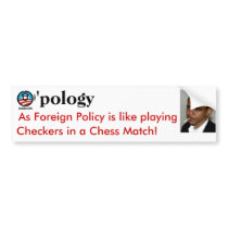D'oh! O'pology is not a Foreign Policy Bumper Sticker