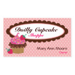 Doilly Cupcake Business Cards