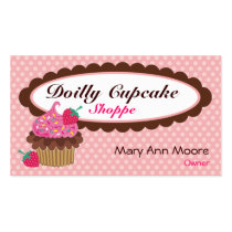 Doilly Cupcake Business Cards business cards