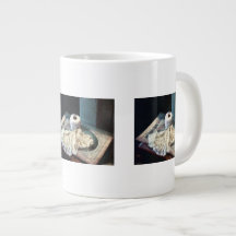 Doily and Crochet Thread Extra Large Mugs