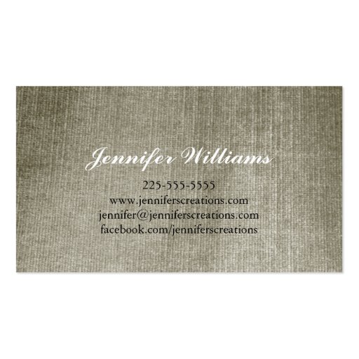 Doily Business Card Templates (back side)