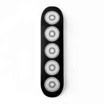 Doily. White lace circle image. Skate Boards