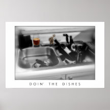Doin' the Dishes Print