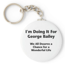 Doing It For George Bailey -- Occupy Wall Street Keychain