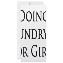 Doing Laundry Is For Girls Rack Card Template