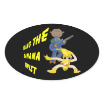 Doing the banana twist oval stickers