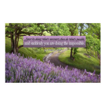 Doing the Impossible Motivational Quote Print