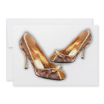 Dolce Golden Bows Personalized Invitation