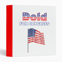 Dold for Congress Patriotic American Flag Binder