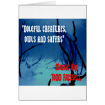 "Doleful Creatures, Owls and Satyrs" cards