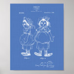 Doll 1915 Patent Art Blueprint Poster