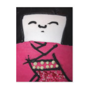 Doll cake postcard