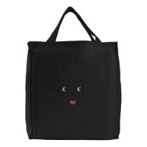 Doll Face Embroidered Bags