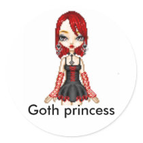 doll -icon, Goth princess stickers