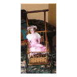 Doll in Carriage Custom Photo Card