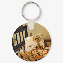 Doll in Crib keychains by SusanSavad Doll in Crib keychains
