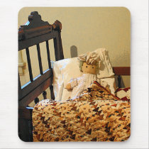 Doll in Crib Mousepad