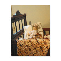 Doll in Crib Post Card