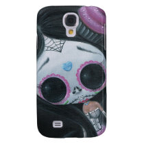sugarfueled, sugar, fueled, dayofthedead, girl, skull, cute, creepy, michaelbanks, heart, spiderweb, [[missing key: type_casemate_cas]] with custom graphic design