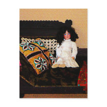 Doll on Couch Postcards