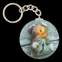 Doll on Ground Keychain keychains
