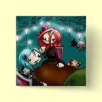 Doll Party buttons
