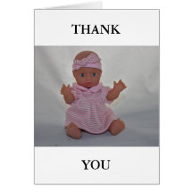 Doll Thank You Card