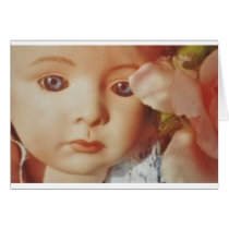 Doll with flowers cards
