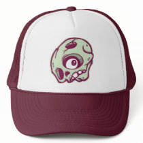 DOLLA maroon skully lid hats by dollalama DOLLA maroon skully lid hats