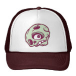 DOLLA maroon skully lid Trucker Hat