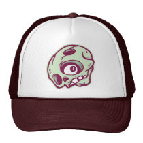 DOLLA maroon skully lid hats