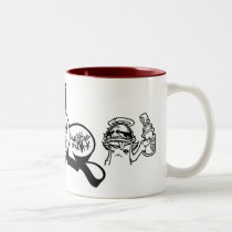 dolla throwie & angel with can mugs