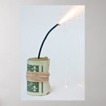 Dollar Bomb (closeup) Posters