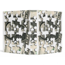 Dollar Puzzle Vinyl Binders
