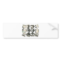 Dollar Puzzle Bumper Stickers