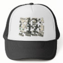 Dollar Puzzle hats