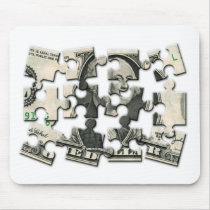 Dollar Puzzle Mousepads