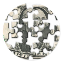 Dollar Puzzle Sticker