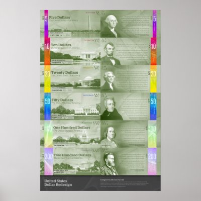 Dollar Redesign Print by noktulo
