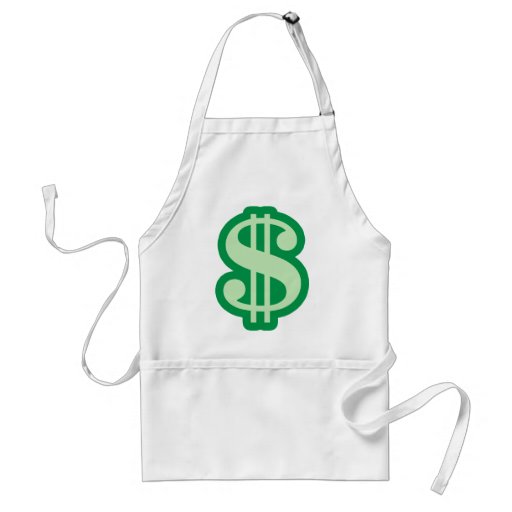 Dollar Sign Aprons