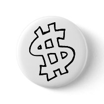 Dollar Sign buttons by CelebrationZazzle Dollar Sign buttons