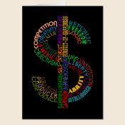 Dollar Sign Greeting Card