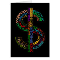 Dollar Sign Greeting Card